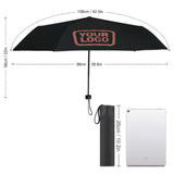 Custom Black Copper Rose Automatic Umbrella