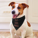 Custom Black Copper Rose Pet Scarf