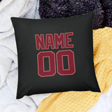 Custom Black Crimson Red Pillowcase