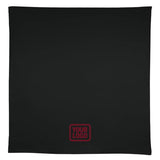 Custom Black Copper Rose Square Table Cloth