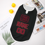 Custom Black Crimson Red Pet Vest