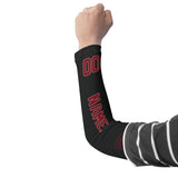 Custom Black Crimson Red Arm Sleeve