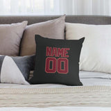 Custom Black Crimson Red Pillowcase