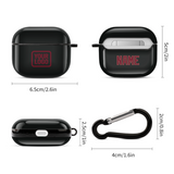 Custom Black Crimson Red AirPods Case (3rd Generation)