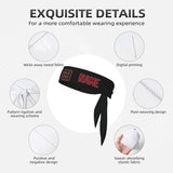 Custom Black Crimson Red Headband