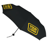 Custom Black Gold Automatic Umbrella