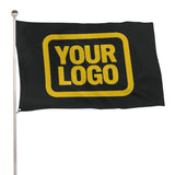 Custom Black Gold Flag