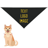 Custom Black Gold Pet Scarf