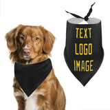 Custom Black Gold Pet Scarf