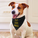 Custom Black Gold Pet Scarf
