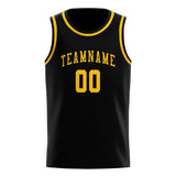 Custom Black & Gold Colors Design Sports Basketball Jersey