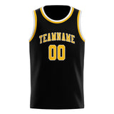 Custom Black & Gold Colors Design Sports Basketball Jersey