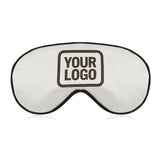 Custom White Brown Sleep Mask