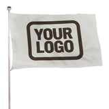 Custom White Brown Flag