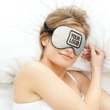 Custom White Brown Sleep Mask