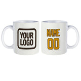 Custom White Yellow Mug