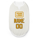 Custom White Yellow Pet Vest
