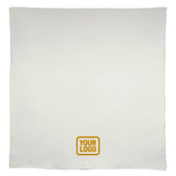 Custom White Brown Square Table Cloth