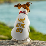 Custom White Yellow Pet Vest