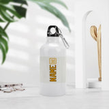 Custom White Yellow Sports Bottle
