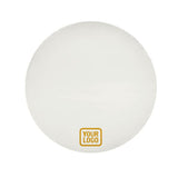 Custom White Yellow Round Table Cloth