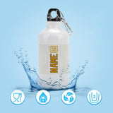 Custom White Yellow Sports Bottle