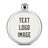 Custom White Olive Hip Flask