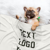 Custom White Olive Pet Blanket