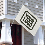 Custom White Olive Flag