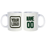 Custom White Green Mug