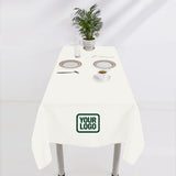 Custom White Olive Square Table Cloth