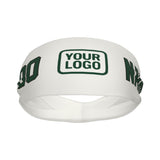 Custom White Green Sports headband
