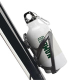 Custom White Green Sports Bottle