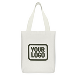 Custom White Green Canvas Tote Bag