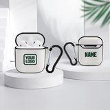 Custom White Green AirPods Case