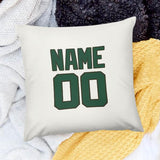Custom White Green Pillowcase