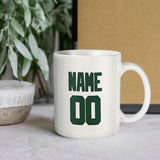 Custom White Green Mug
