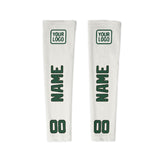 Custom White Green Arm Sleeve