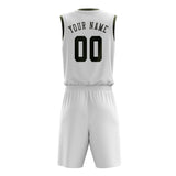 Custom White Olive Basketball Set