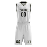 Custom White Olive Basketball Set