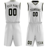 Custom White Olive Basketball Set