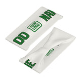 Custom White Emerald Green Sports headband