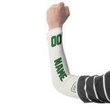 Custom White Emerald Green Arm Sleeve