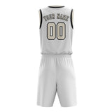 Custom White Cream Basketball Set