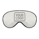 Custom White Gray Sleep Mask
