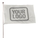 Custom White Gray Flag