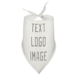 Custom White Gray Pet Scarf
