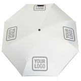Custom White Gray Automatic Umbrella