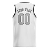 Custom White & Gray Colors Design Sports Basketball Jersey