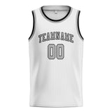 Custom White & Gray Colors Design Sports Basketball Jersey